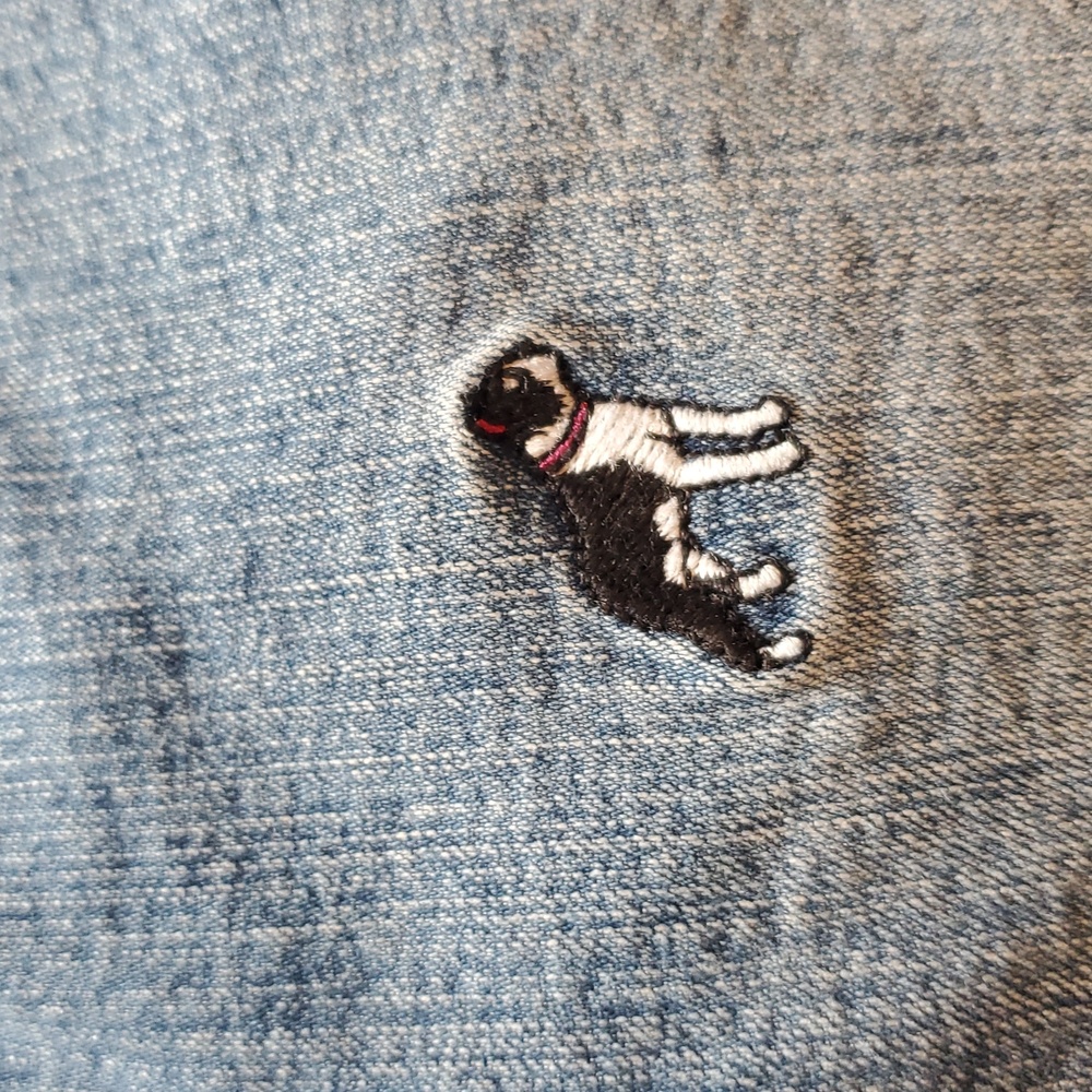Lilly Pulitzer Blue Jeans Denim with Dog Embrodery - Picture 7 of 16